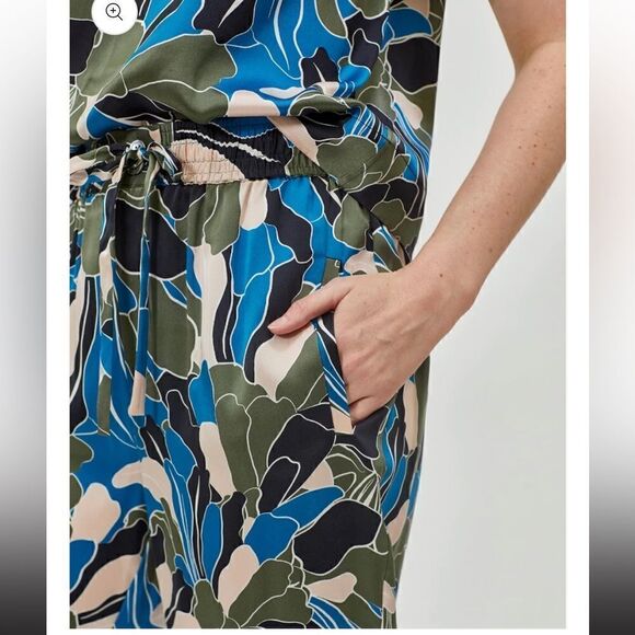 Equipment suzette drawstring floral print 100% silk pant💥size M, L, XL , NWT - Picture 11 of 13